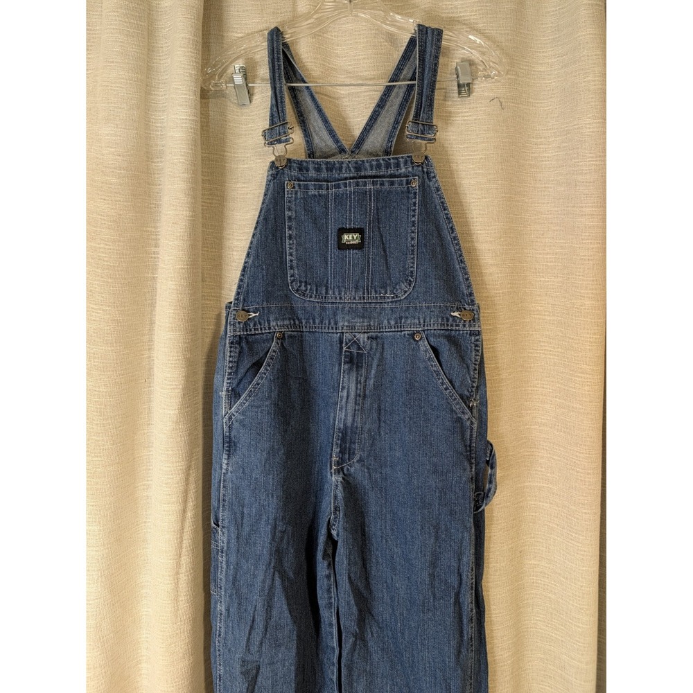 Key Youth Denim Bib Overall Sz 16 Work Farm Country Utility Chores NEARLY NEW